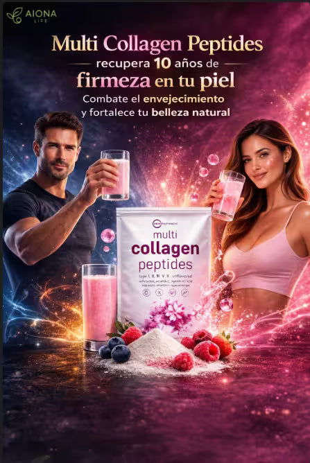 Multi Collagen 8 en 1 – Si Ya Notas Flacidez y Cabello Débil, Esto Es Para Ti