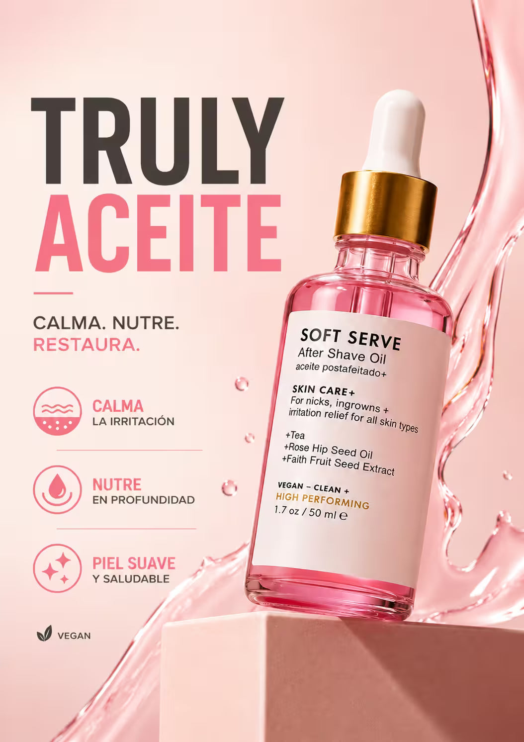 TRULY ACEITE Suavidad e hidratación en cada aplicación